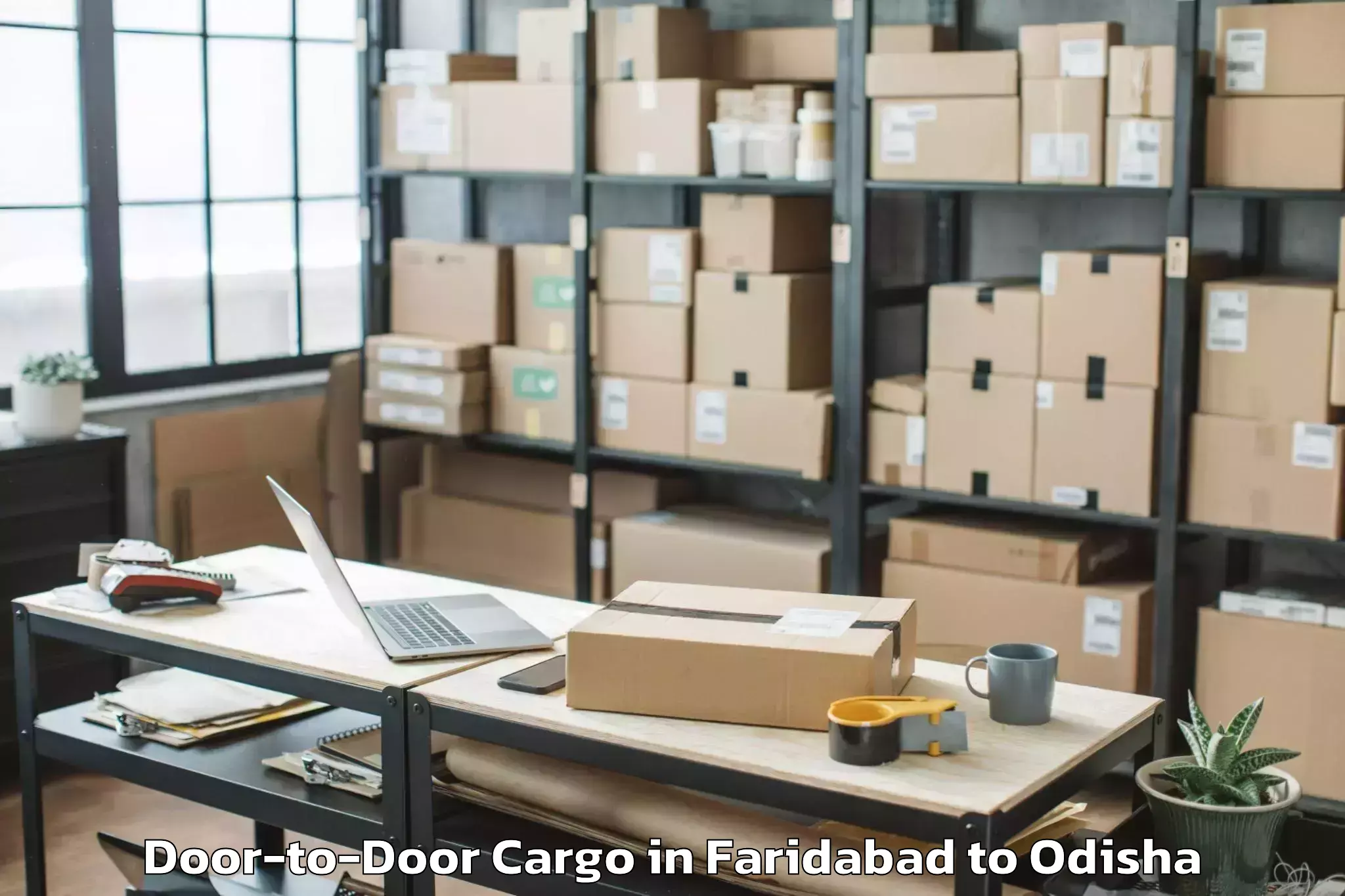 Easy Faridabad to Bhandari Pokhari Door To Door Cargo Booking